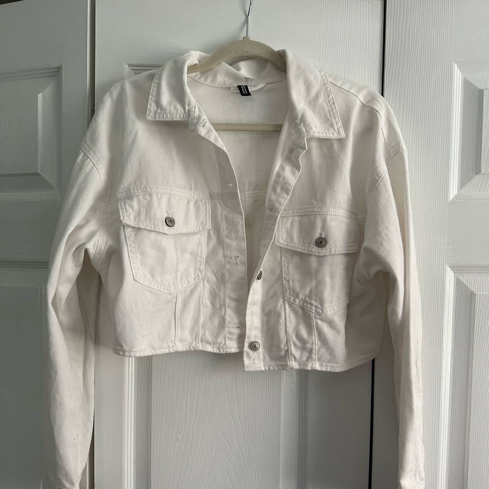 White Denim Jacket Cropped